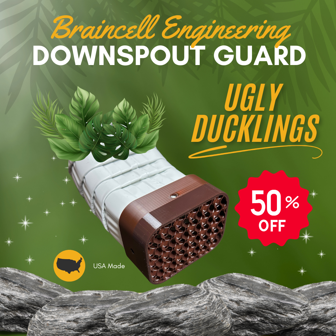 Downspout Drain Guard for Rodents & Pests (Ugly Ducklings)